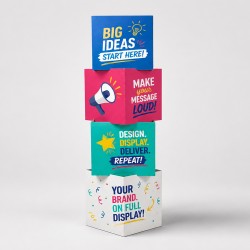 Tabletop Cube Tower Display