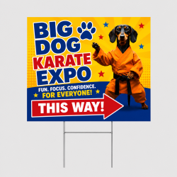 24" x 18" Custom Yard Signs – with H Stakes